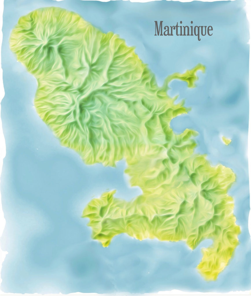 Martinique created on an iPad